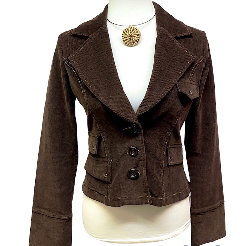 Anthropologie Tulle Brown Corduroy Blazer/Jacket
